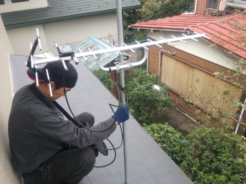 電界強度調査中