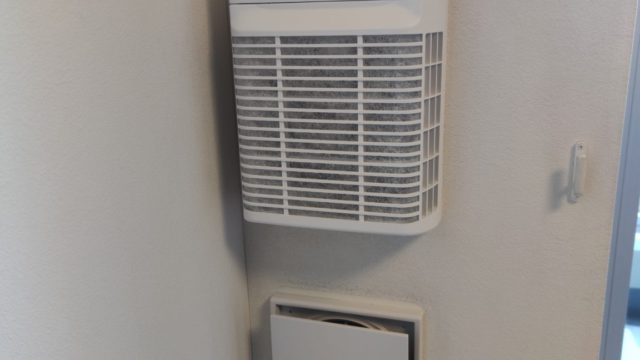 電動給気シャッター＆換気口交換後