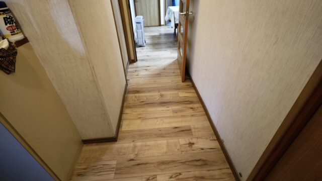 パナソニック 1.5mmリフォームフローリング USUI-TA［ウスイータ］上貼りの施工例／相模原市南区東林間